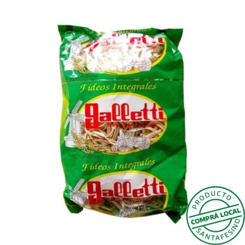19608 Fideos integrales x500 gr Galletti