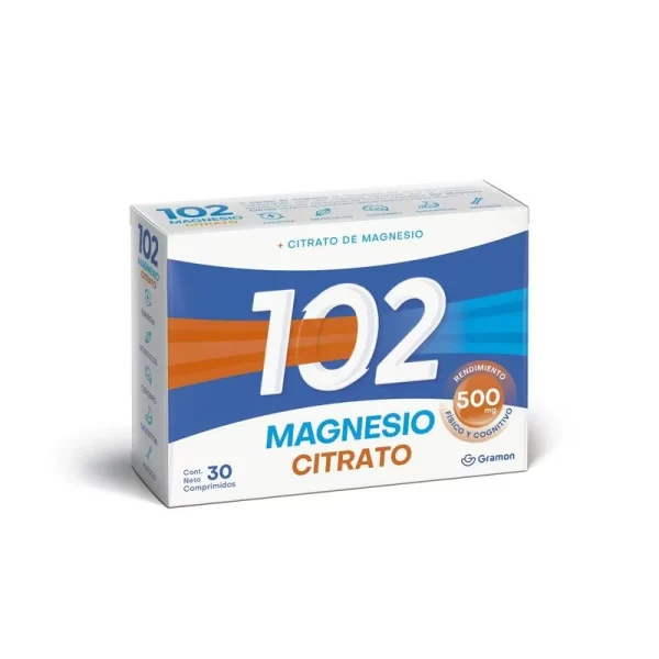 Citrato de magnesio 500 mg x30 comp 102 Años