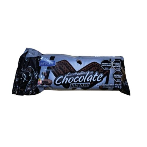 Galletitas cuadradas CHOCOLATE INTENSO paquete x110 gr Natuzen