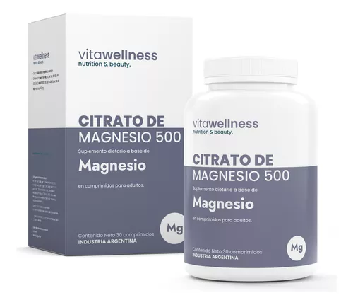 D_NQ_NP_807995-MLA83303950020_042025-O Citrato de magnesio Vitawellness x30 comp 500 mg