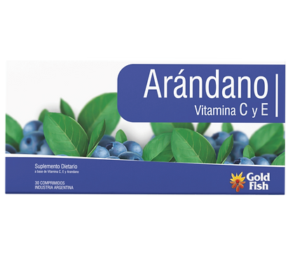 GF Arándano Vitamina C y E x 30 comprimidos Arándano x30 comp Goldfish