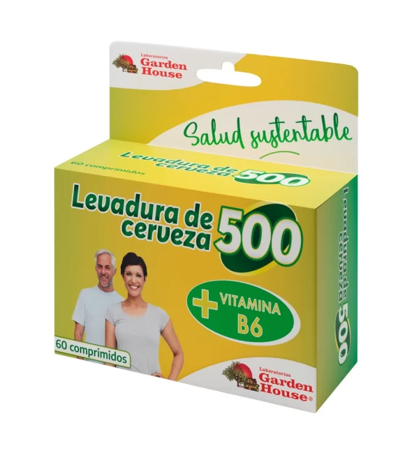 Levadura de cerveza 500 gr x60 comp Garden House
