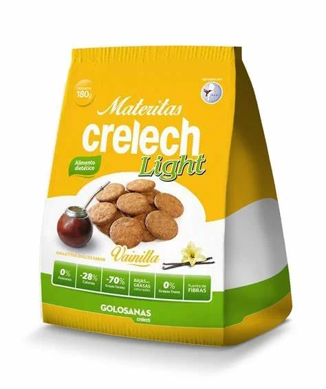 Galletitas materas light VAINILLA x180 gr Crelech