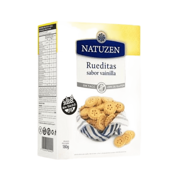 Galletitas rueditas VAINILLA x200 gr Natuzen