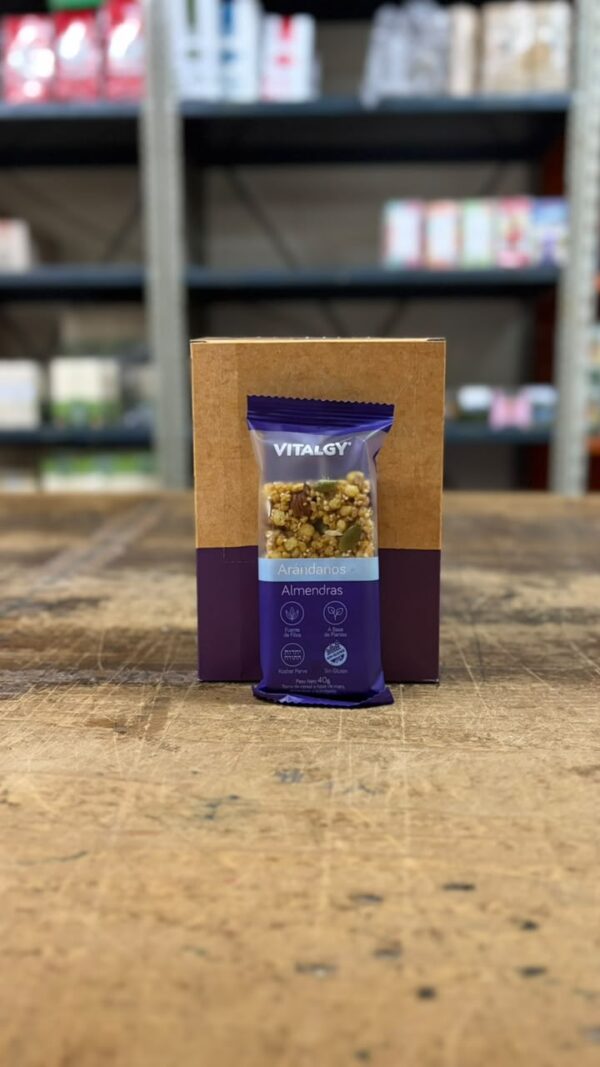 Barritas ARÁNDANO Y ALMENDRA x10 u Vitalgy