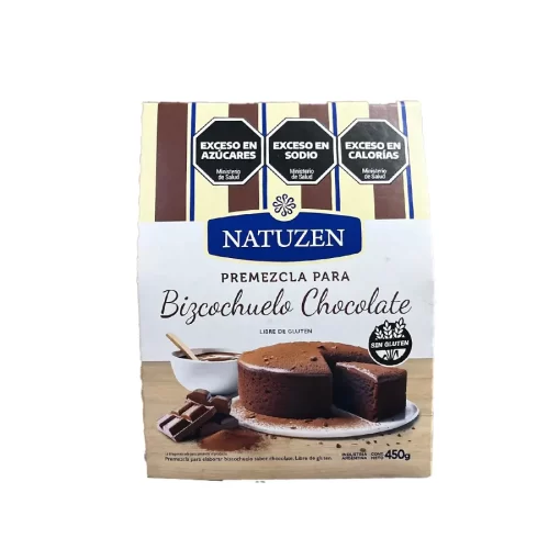 bizcochuelo-chocolate Premezcla especial BIZCOCHUELO CHOCOLATE x450 gr Natuzen