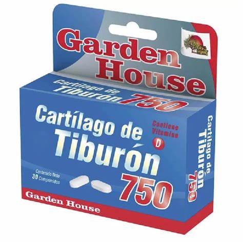 Cartílago de tiburón 750 mg x30 comp Garden House