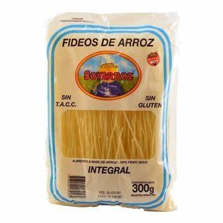 fideos-soyarroz-integral Fideos x300 gr Soyarroz