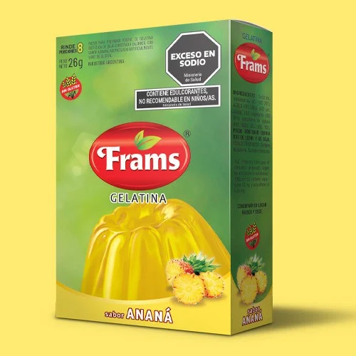 Gelatina ANANÁ x26 gr Frams