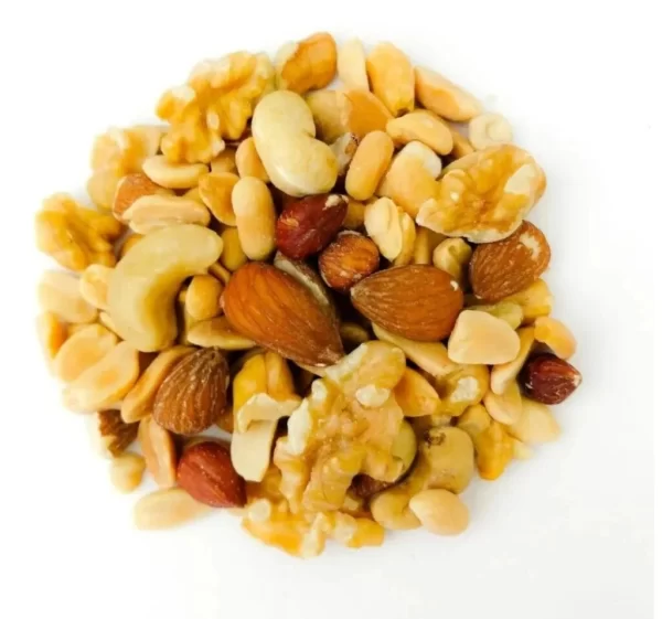 nueces-mani-almendras y castañas Mix sin pasas (castañas de cajú, nueces, almendras y maní)