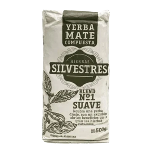 Yerba mate compuesta SILVESTRE N1 SUAVE x500 gr Patagonia