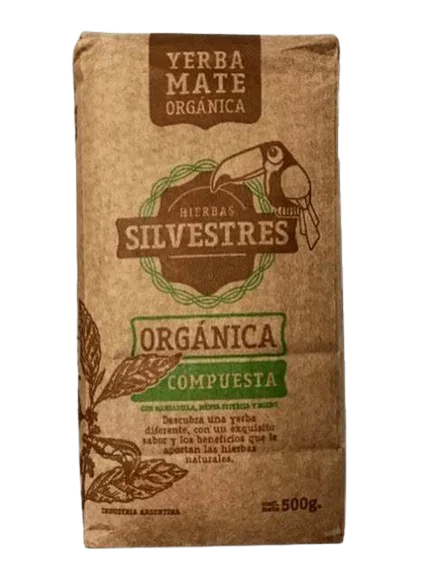 Yerba mate ORGÁNICA SILVESTRE x500 gr Patagonia